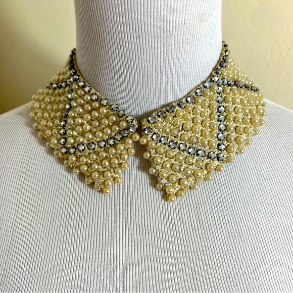 Other - Vintage Pearl Rhinestone Collar Costume Theater